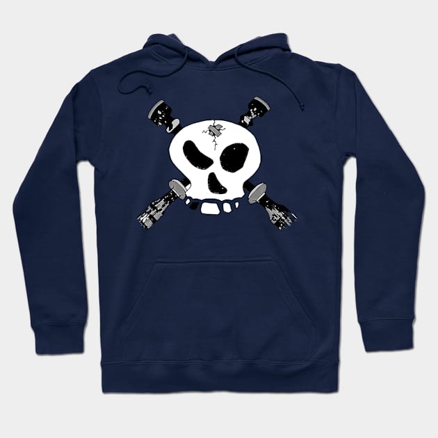 Skull & Cross-Drones Original Hoodie by Lonely_Busker89